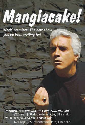 Poster for Mangiacake, showing Charly Chiarelli